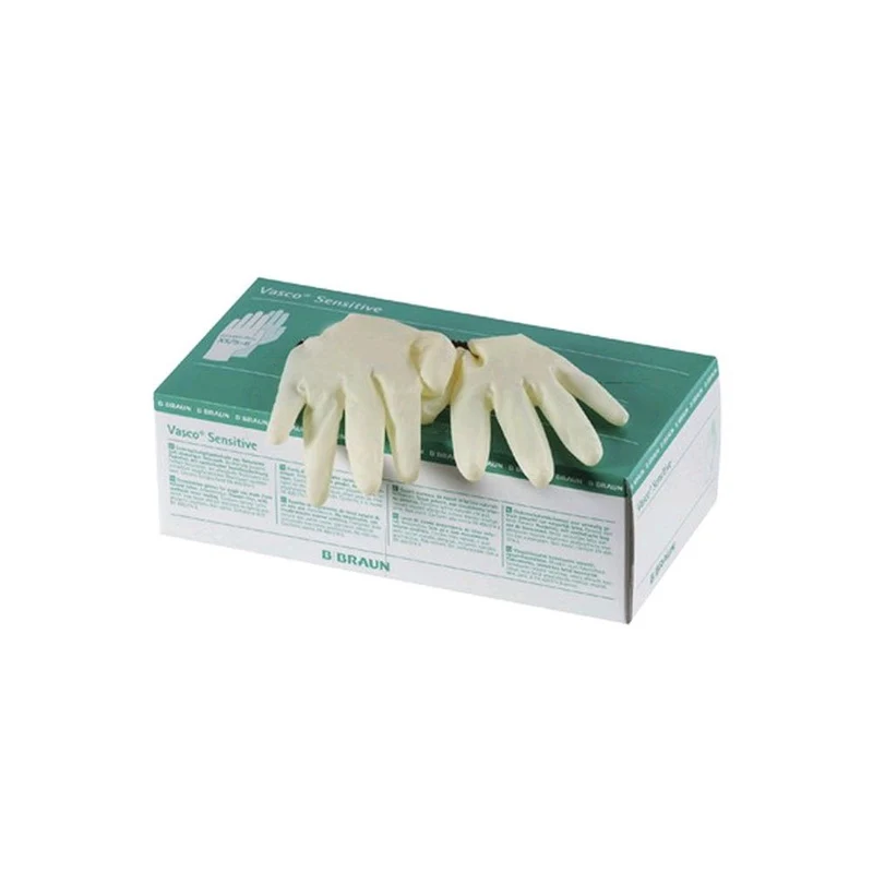 Vasco Sensitive Naturlatex Handschuhe von B. Braun, puderfrei