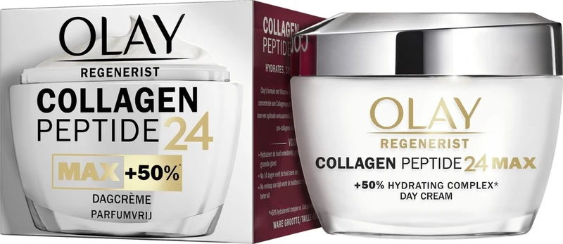 Olay Collageenpeptide 24 Max - Dagcrème - Voor Het Gezicht - Parfumvrij - 50ml