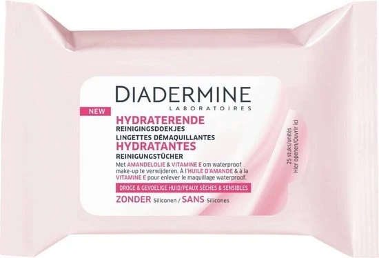 Diadermine Hydraterende reinigingsdoekjes - 25 st.
