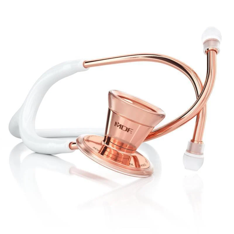 ProCardial® Edelstahl Kardiologie Stethoskop- Weiß/ Roségold