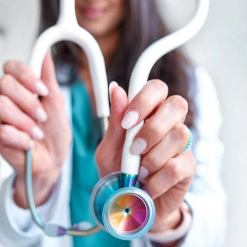 ProCardial® Titan Erwachsenen Kardiologie Stethoskop - Weiß /Kaleidoskop