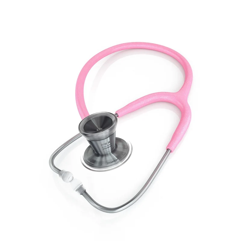 ProCardial® Titan Erwachsenen Kardiologie Stethoskop- hellrosa Glitzer/Metalika