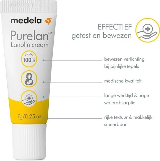 Medela - Purelan‚ Lanolinezalf NIEUW - Tube 7gr