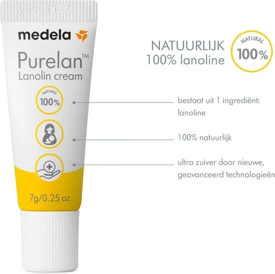 Medela - Purelan‚ Lanolinezalf NIEUW - Tube 7gr