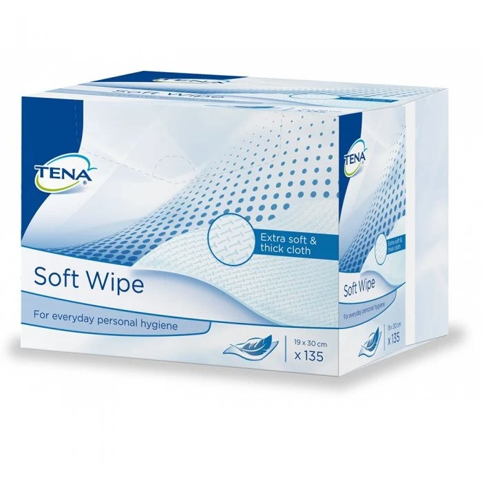 TENA Soft Wipe - 19cm x 30cm - 135 Wipes