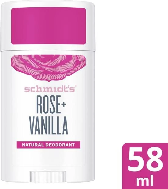 Deodorant Stick Rose & Vanilla 75 g - Vegan - Voor Vrouwen