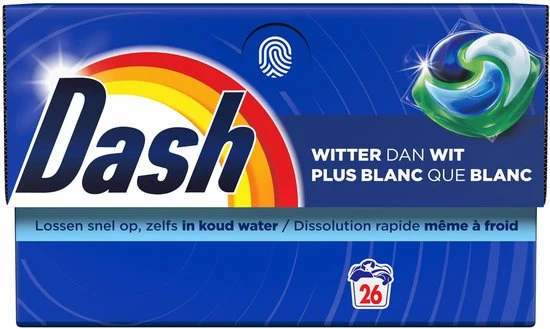 Dash Wasmiddel Pods® - Witter dan Wit - 26 Wasbeurten