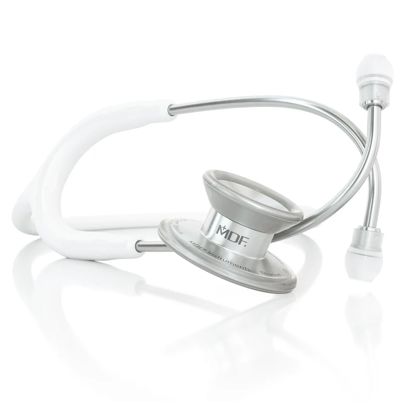 MD One® Epoch® Titan Erwachsenen Stethoskop- Weiß /silbern