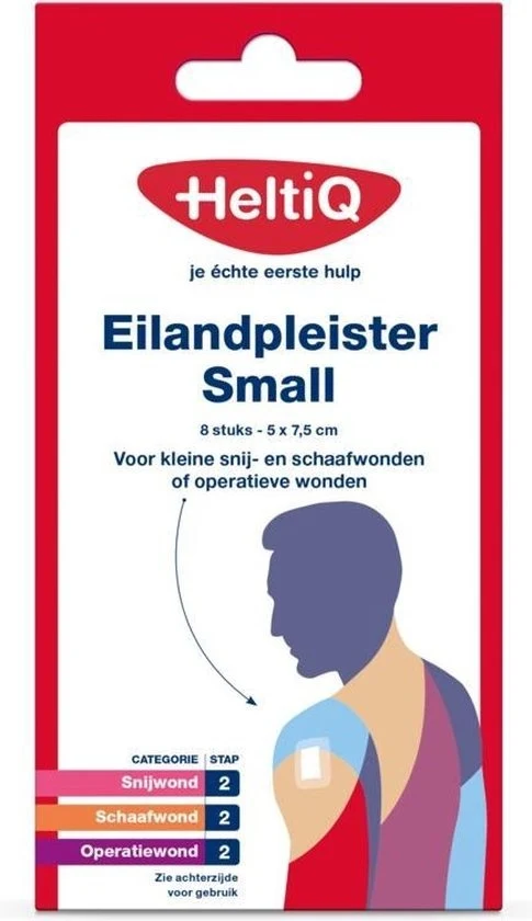 Heltiq eilandpleister 7,5x5cm 8 st