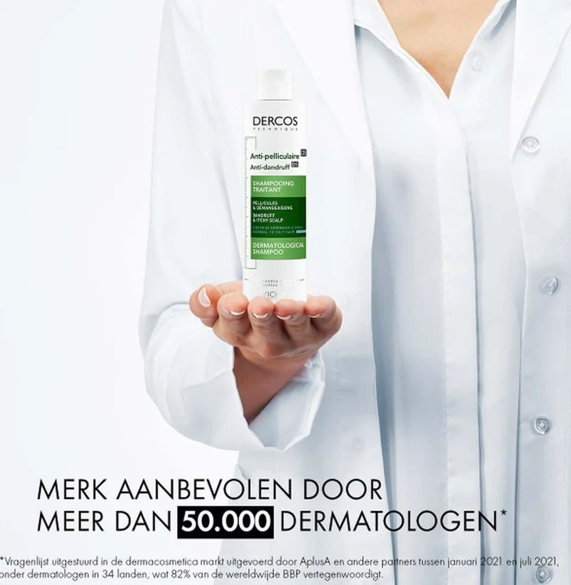 Vichy Dercos Anti-roos Shampoo voor normaal tot vet haar - 200ml