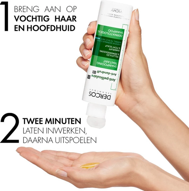 Vichy Dercos Anti-roos Shampoo voor normaal tot vet haar - 200ml