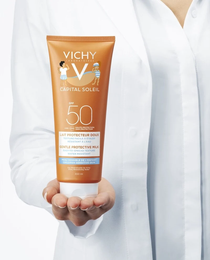 Vichy Idéal Soleil Zonnebrand Melk Kind SPF50 - 300 ml - Grootformaat