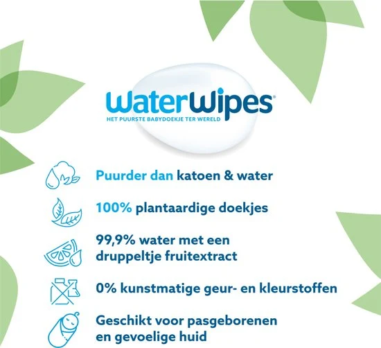 WaterWipes 12x 60 babydoekjes Bio (720 billendoekjes)