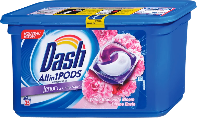 Dash All in1 Pods Wilde Bloeiende Bloem Wasmiddelcapsules 35st.