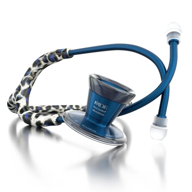 ProCardial® Titan Erwachsenen Kardiologie Stethoskop+Transportetui -Schneeleopard/ Capridium