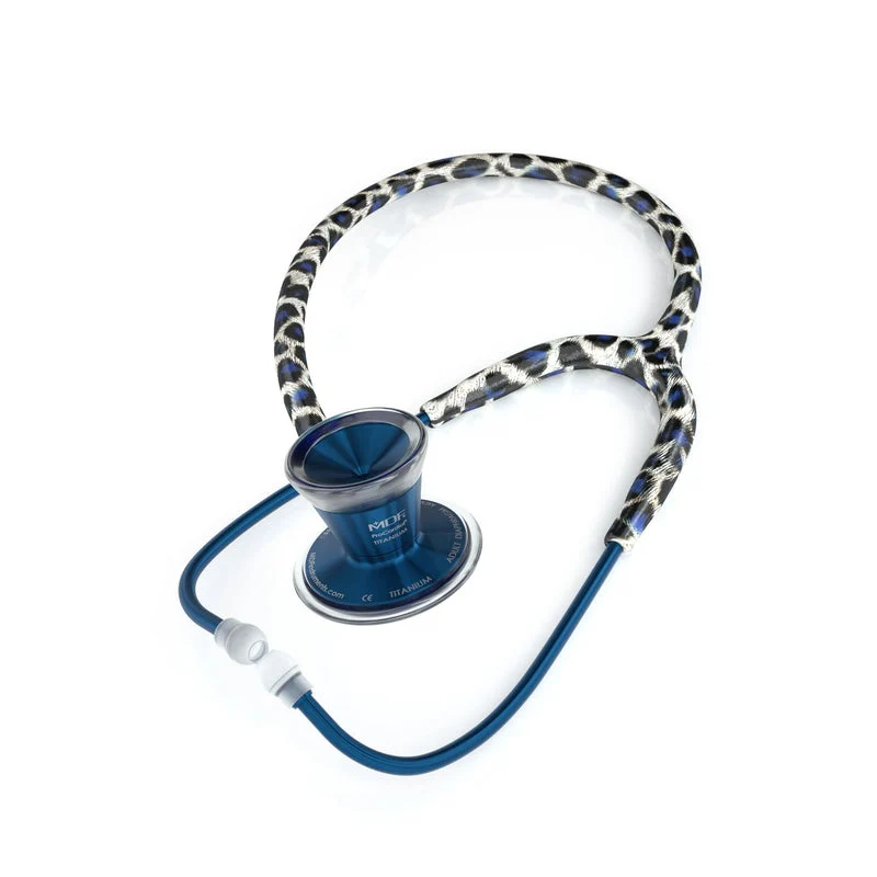 ProCardial® Titan Erwachsenen Kardiologie Stethoskop+Transportetui -Schneeleopard/ Capridium