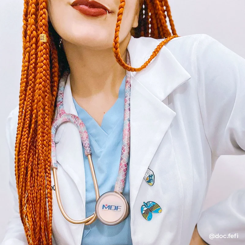 ProCardial® Titan Kardiologie Stethoskop - Baby Mermaid/ Roségold +Transportetui