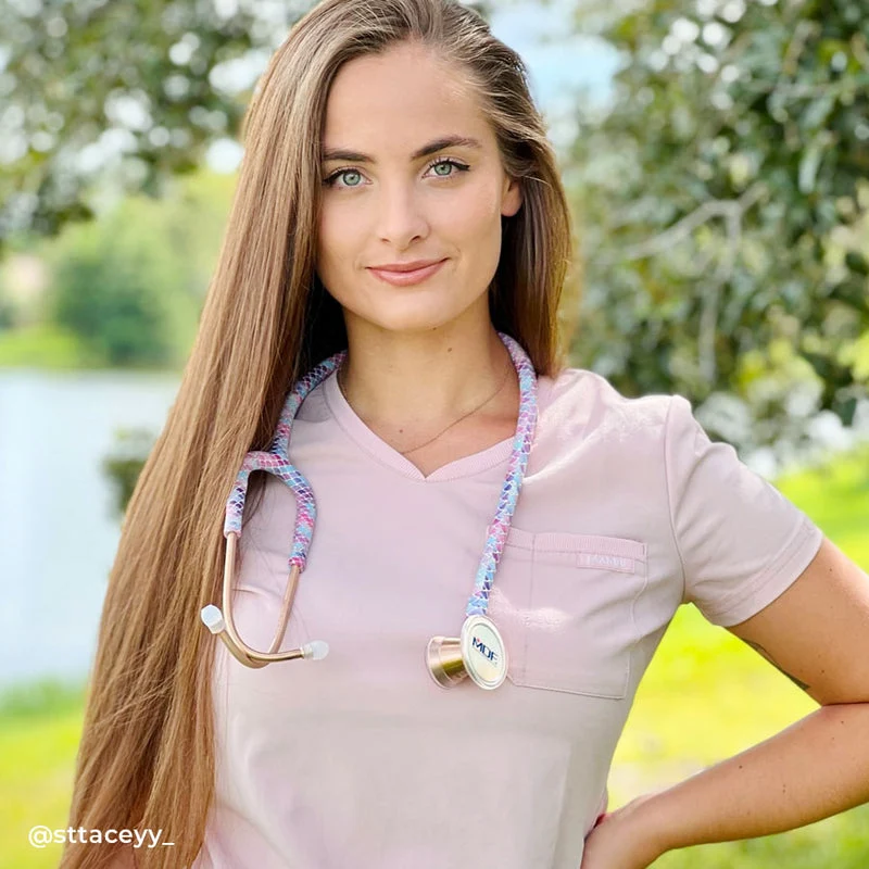 ProCardial® Titan Kardiologie Stethoskop - Baby Mermaid/ Roségold +Transportetui