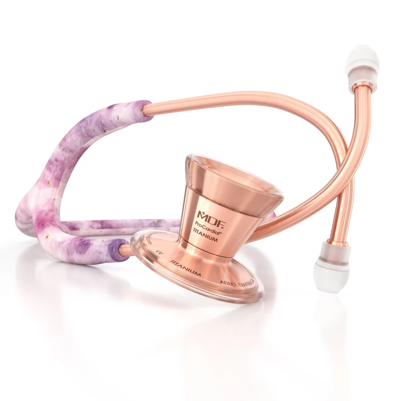 ProCardial® Titan Kardiologie Stethoskop - Orion Nebula/ Roségold+Transportetui