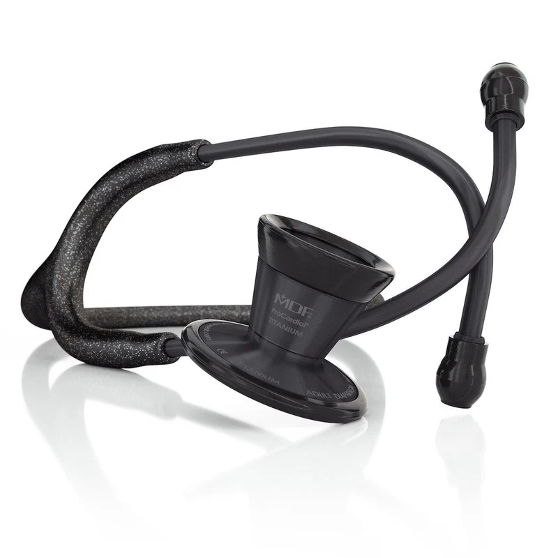 ProCardial® Titan Kardiologie Stethoskop - Schwarz Glitzer /Schwarz