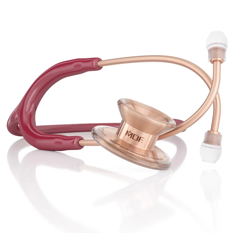 MD One® Epoch® Titan Erwachsenen Stethoskop- bordeauxrot | Roségold