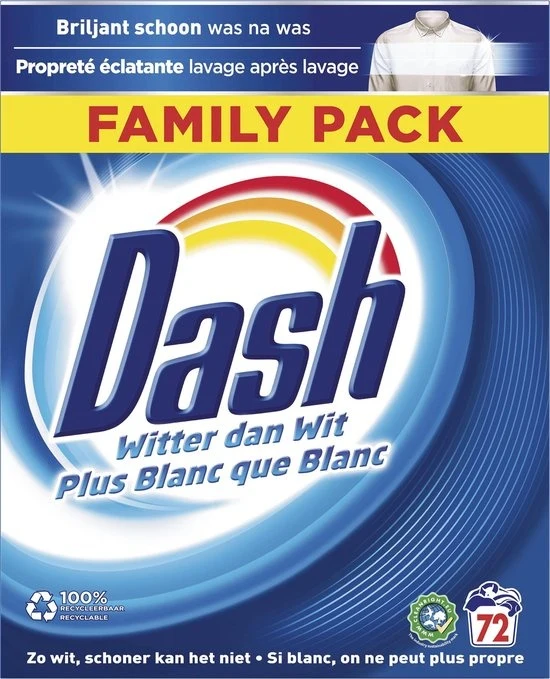 Dash Regular Waspoeder - 72 Wasbeurten -