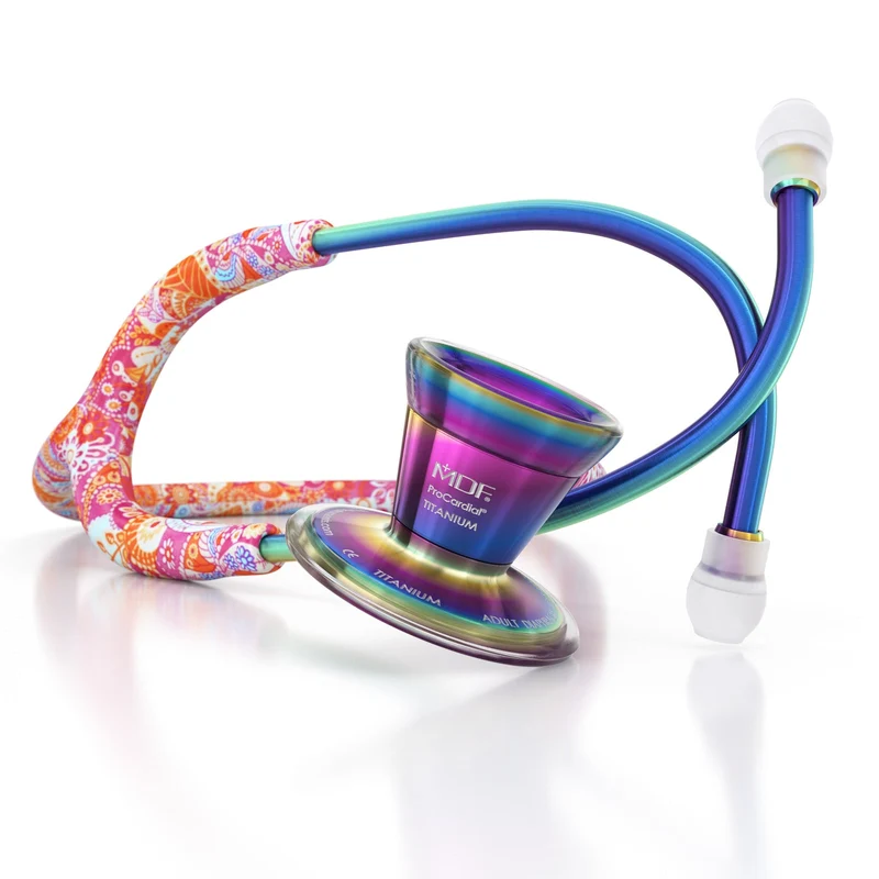 ProCardial® Titan Kardiologie Stethoskop -Royal Dutch Paisley/Kaleidoskop+Transportetui