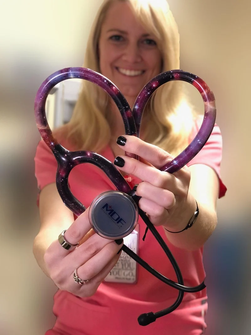 ProCardial® Titan Erwachsenen Kardiologie Stethoskop + Etui - Galaxy/Blackout