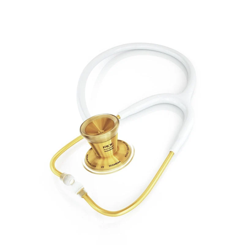 ProCardial® Titan Kardiologie Stethoskop- Weiß /Gold