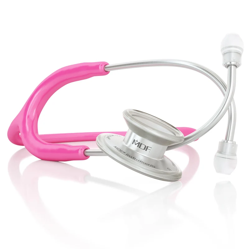 MD One® Erwachsenen Stethoskop -Fuchsie / silbern