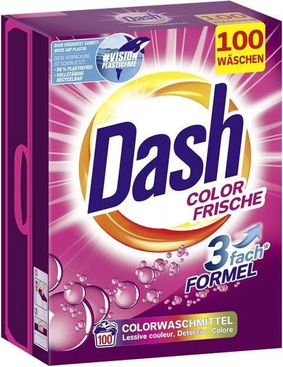 Dash Waspoeder - XXL Pak Color Frische 100 Wasbeurten - 6,5kg
