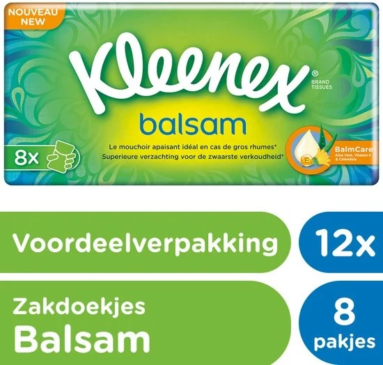 Balsam Zakdoekjes - 12 x 8 stuks
