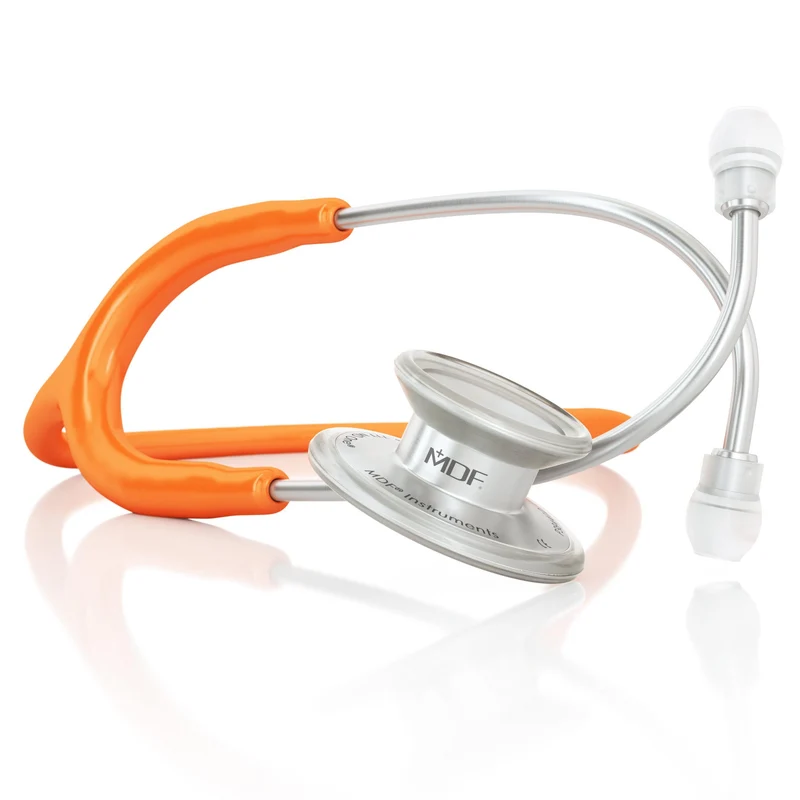 MD One® Erwachsenen Stethoskop- Orange / silbern