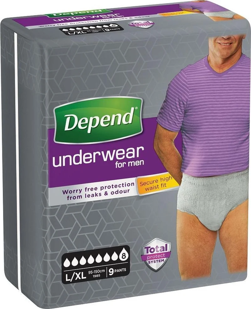 Depend for Men Pants Super L/XL 9st.