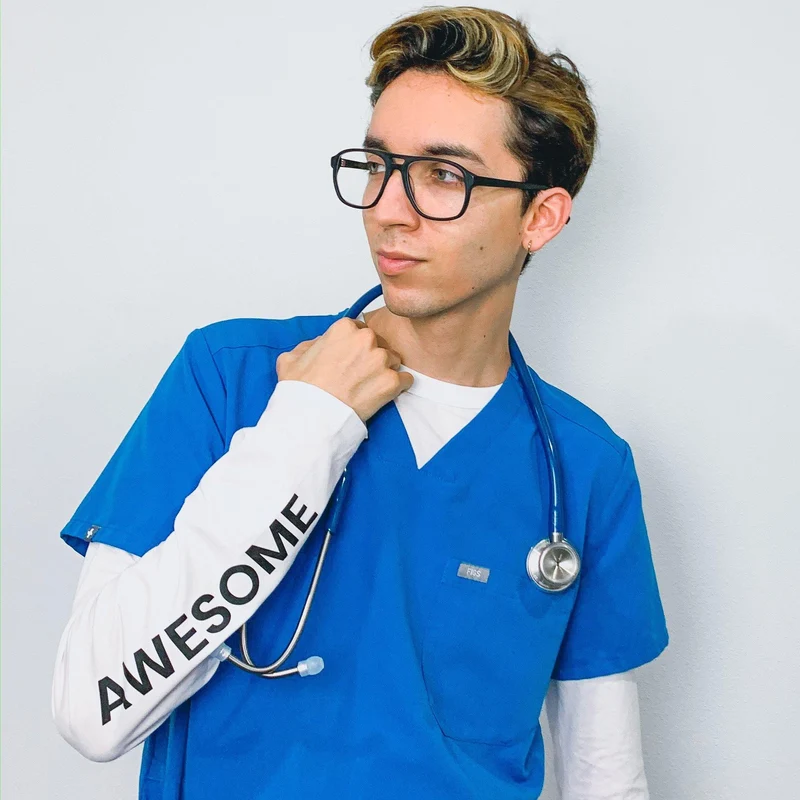Acoustica®Stethoskop- Marinblau