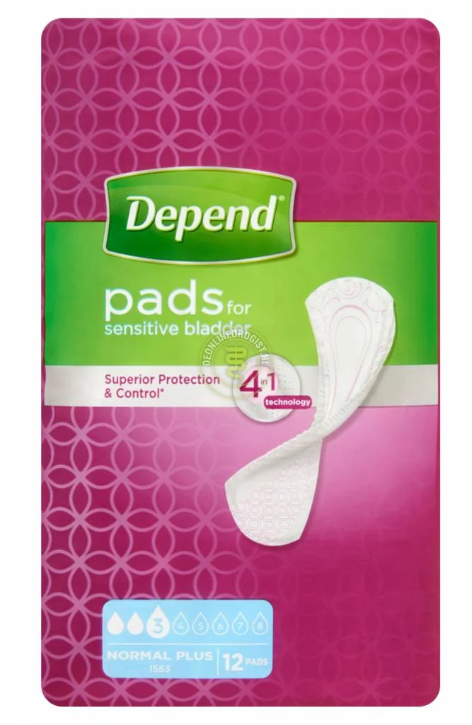 Depend Verband Normal Plus - 12 stuks