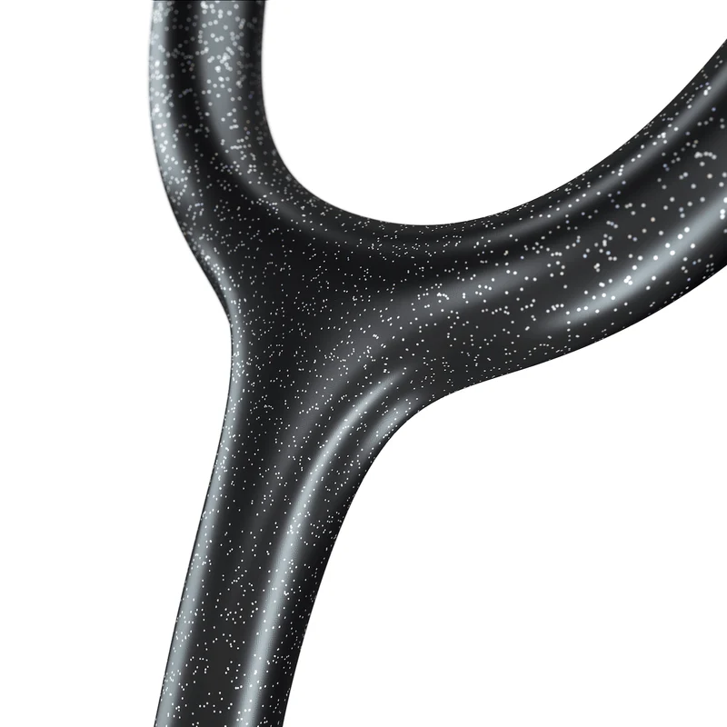 ProCardial® Titan Erwachsenen Kardiologie Stethoskop+ Etui - Schwarz Glitzer /Schwarz