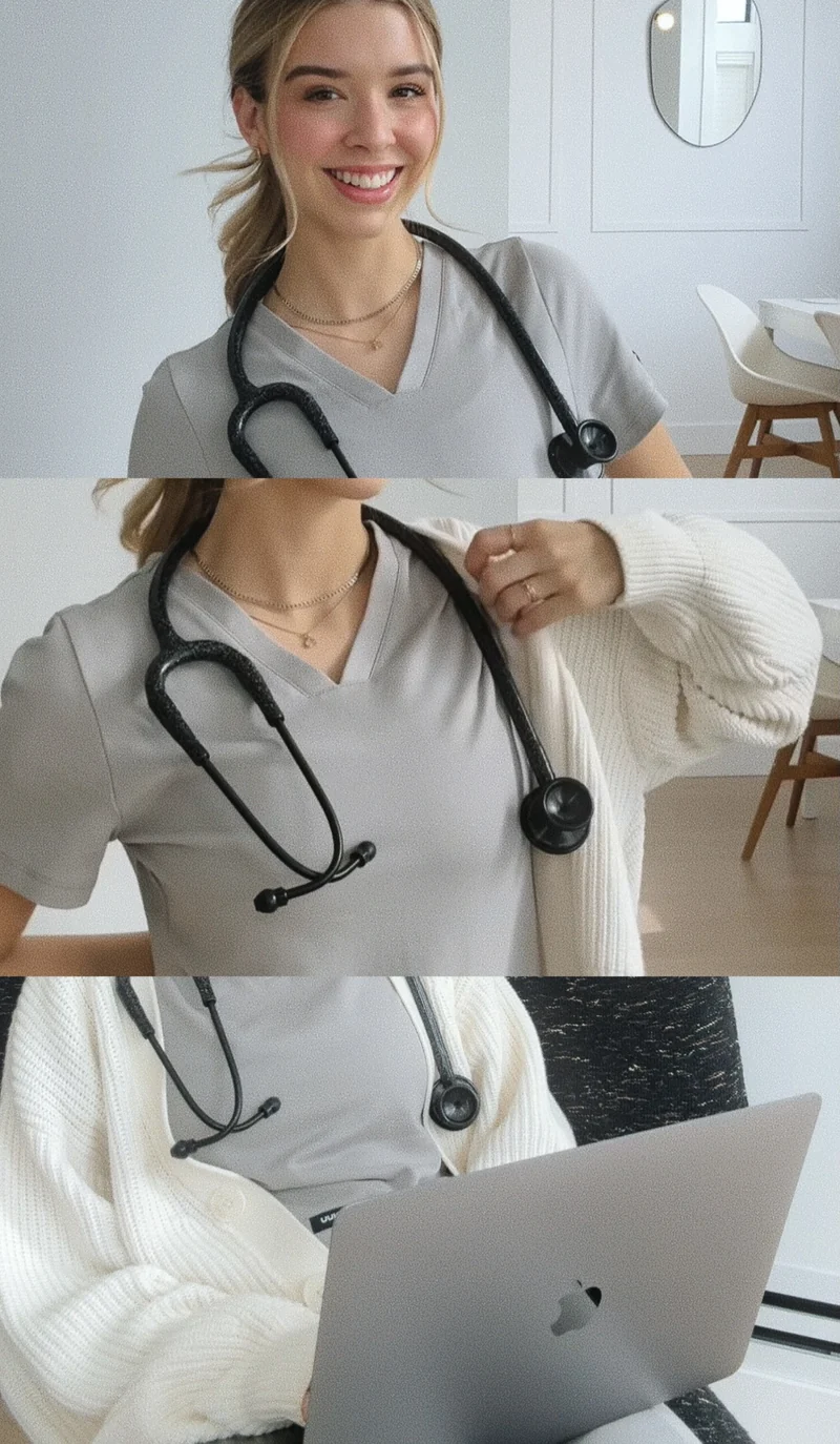 ProCardial® Titan Erwachsenen Kardiologie Stethoskop+ Etui - Schwarz Glitzer /Schwarz