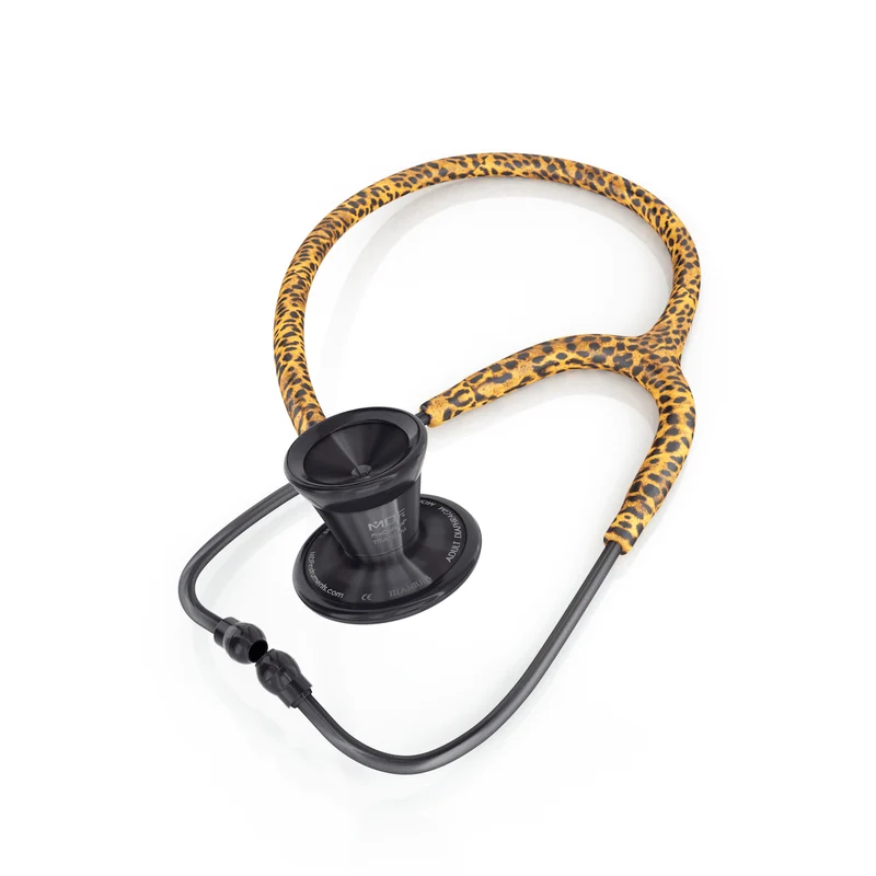 ProCardial® Titan Erwachsenen Kardiologie Stethoskop+ Etui - Cheetah/ Blackout