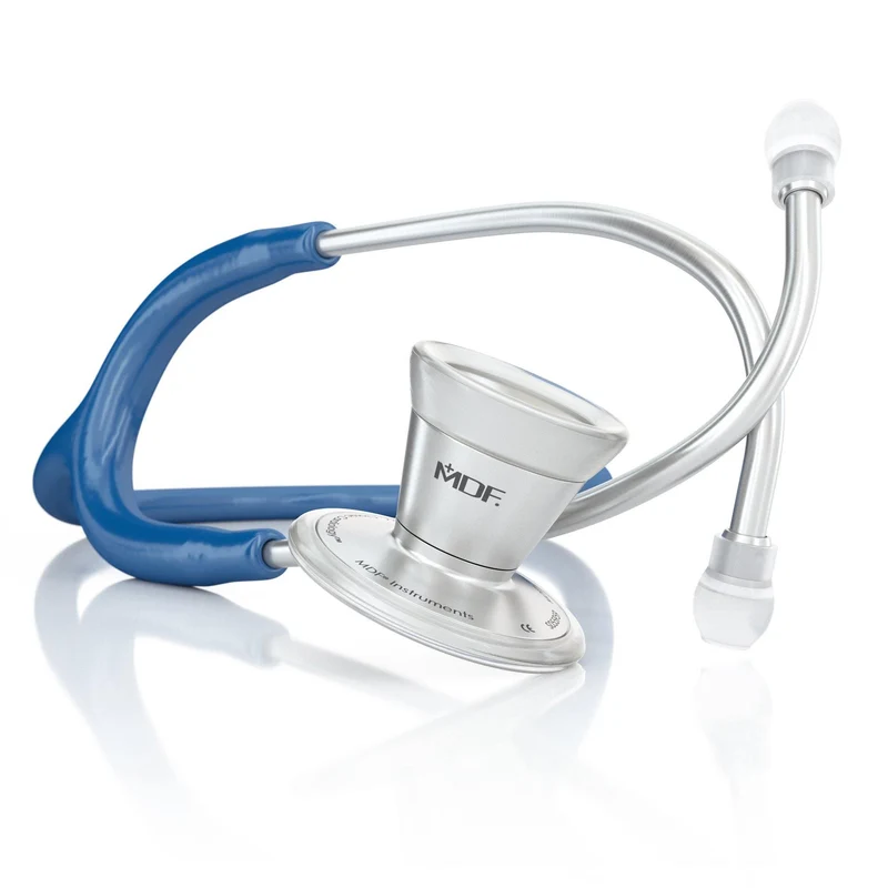 ProCardial® Edelstahl Kardiologie Stethoskop -Königsblau / silbern