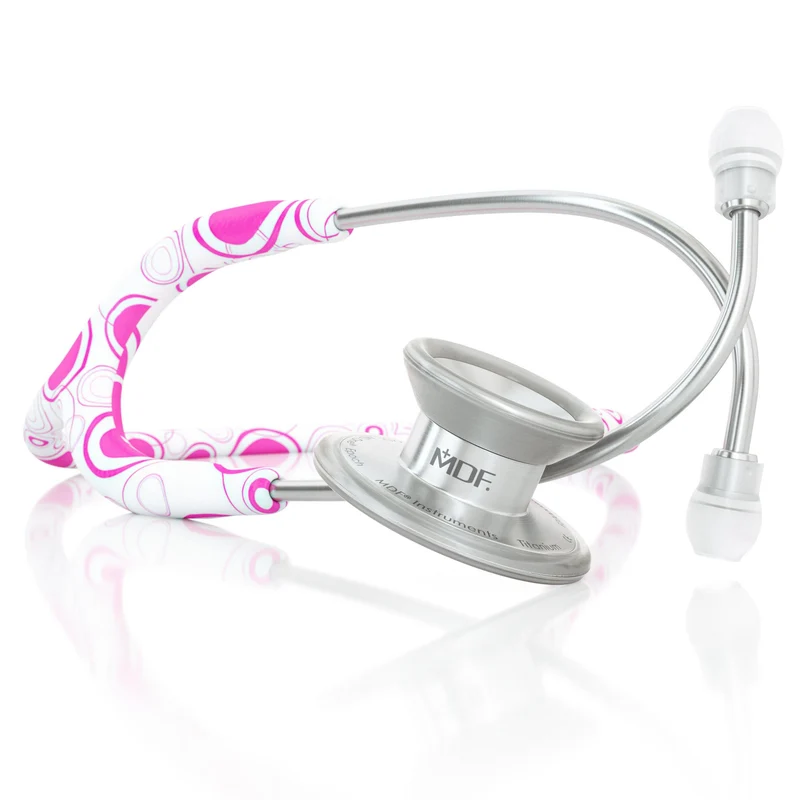 MD One® Epoch® Titan Erwachsenen Stethoskop- Pinkadelic / silbern