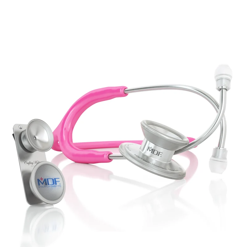 MD One® Epoch® Titan Erwachsenen & Kinder Stethoskop-Hellrosa / silbern