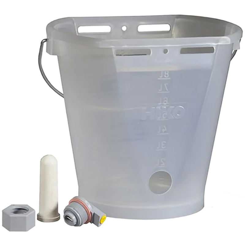 Hiko calf feeding bucket transparent 8L