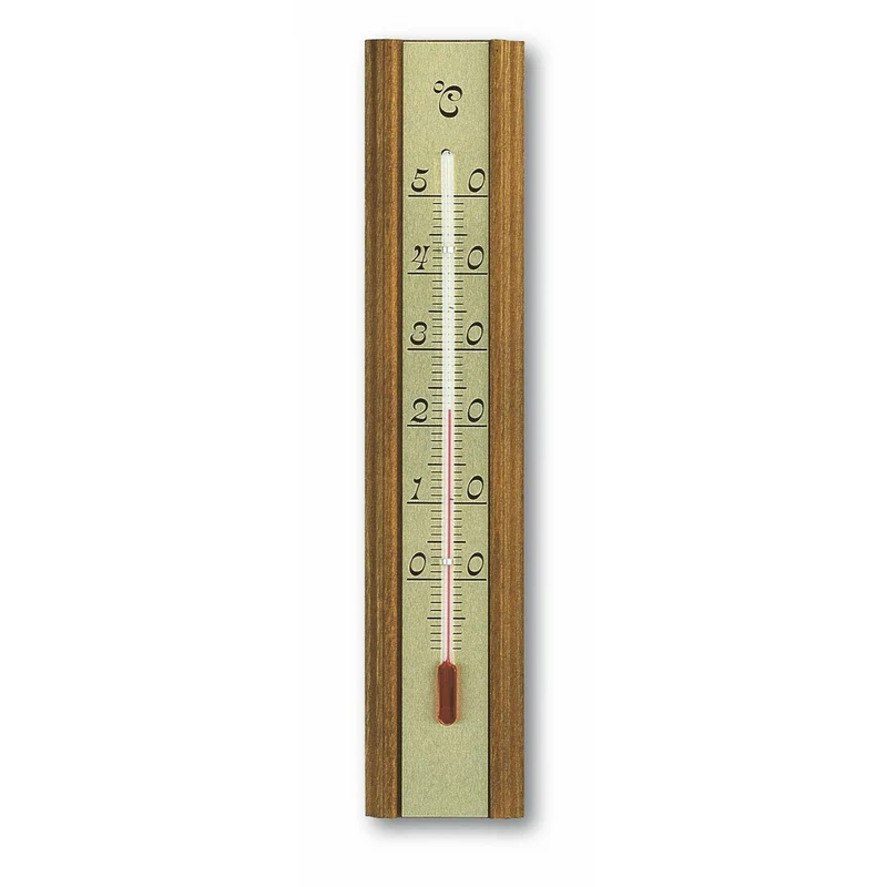 Analoges Innenthermometer aus Eiche