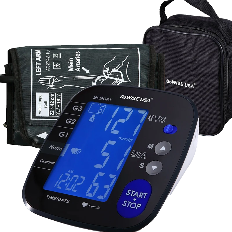 GoWISE USA Advanced Control Digital Blood Pressure Monitor