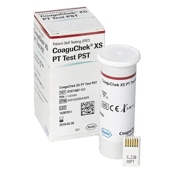 CoaguChek XS PT-Test PST 24 Teststreifen