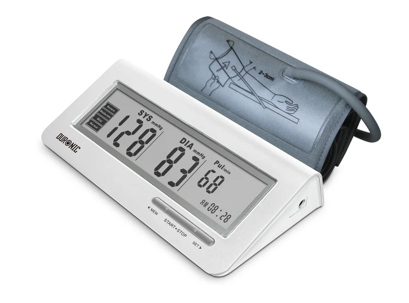 Duronic BPM400 Digitales Oberarm-Blutdruckmessgerät | Arhythmie Erkennung | Manschette 22 - 42 cm | Große Anzeige Blutdruckmessung | Blutdruckmesser mit Herzrhythmusstörung Funktion | AAA Batterien