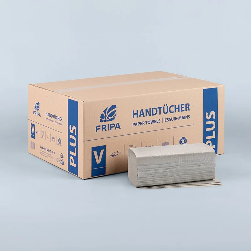 Fripa - Papierhandtücher Plus 1-lagig naturell 25 x 23 cm