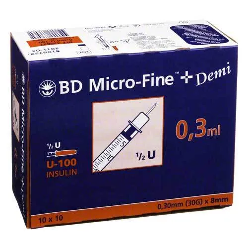 BD Micro-Fine+ U-100 Einmalspritzen