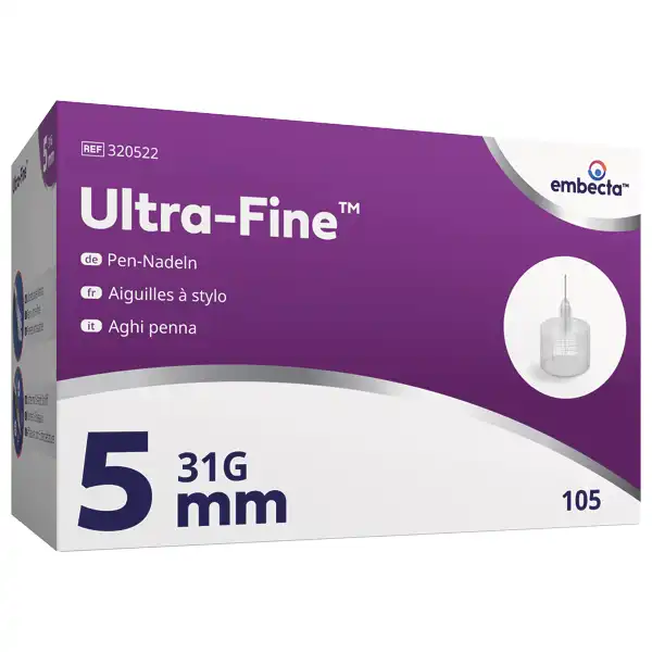Embecta Micro-Fine Ultra-Fine Pen-Kanülen 31G x 5 mm